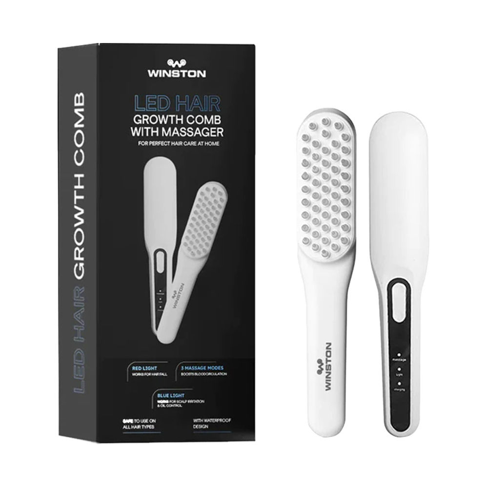 Buy Winston Rechargeable LED Hair Growth Therapy Comb White Online