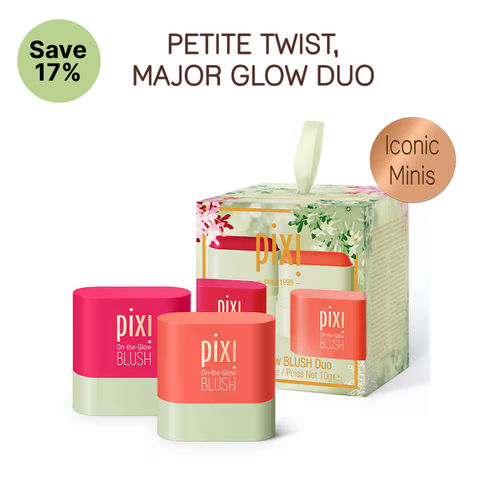 PIXI Holiday 25 : On-The-Glow Mini Duo (Ruby + Juicy) Ornament Kit