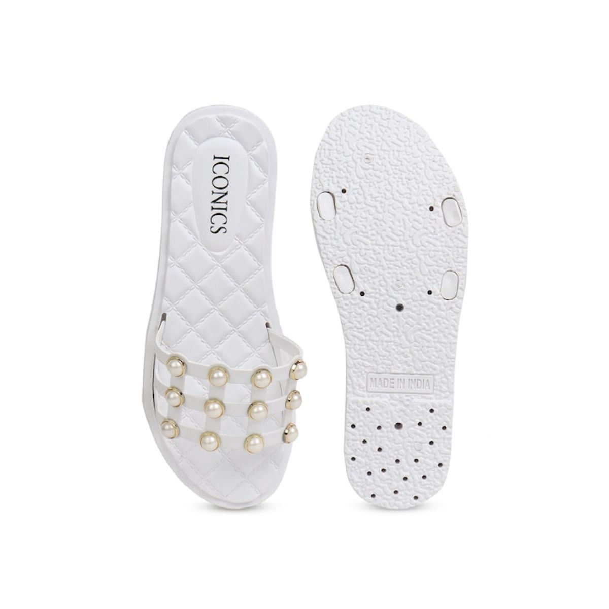 Womens discount embellished sliders