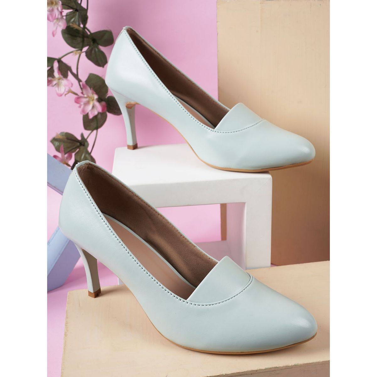 Sea green shoes on sale heels