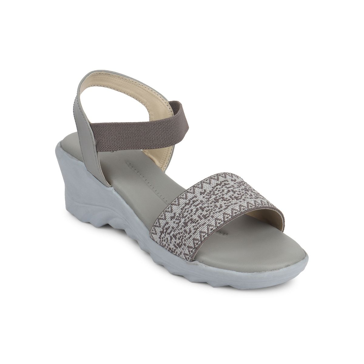 Women's grey wedge discount sandals