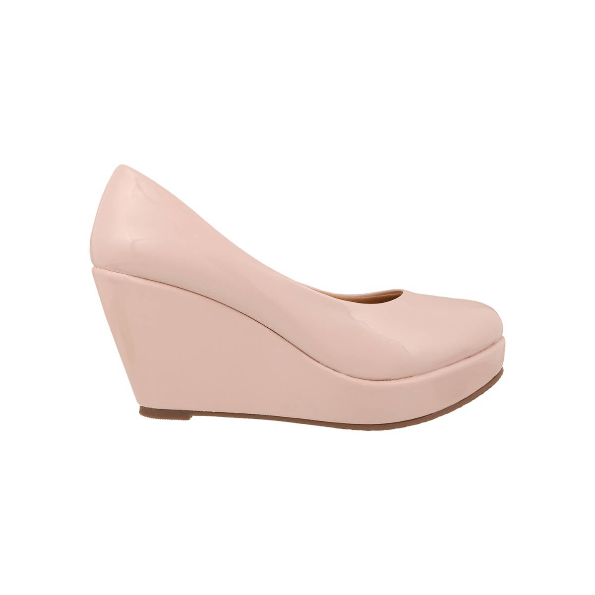 Buy Iconics Baby Pink Women Solid Heels Online