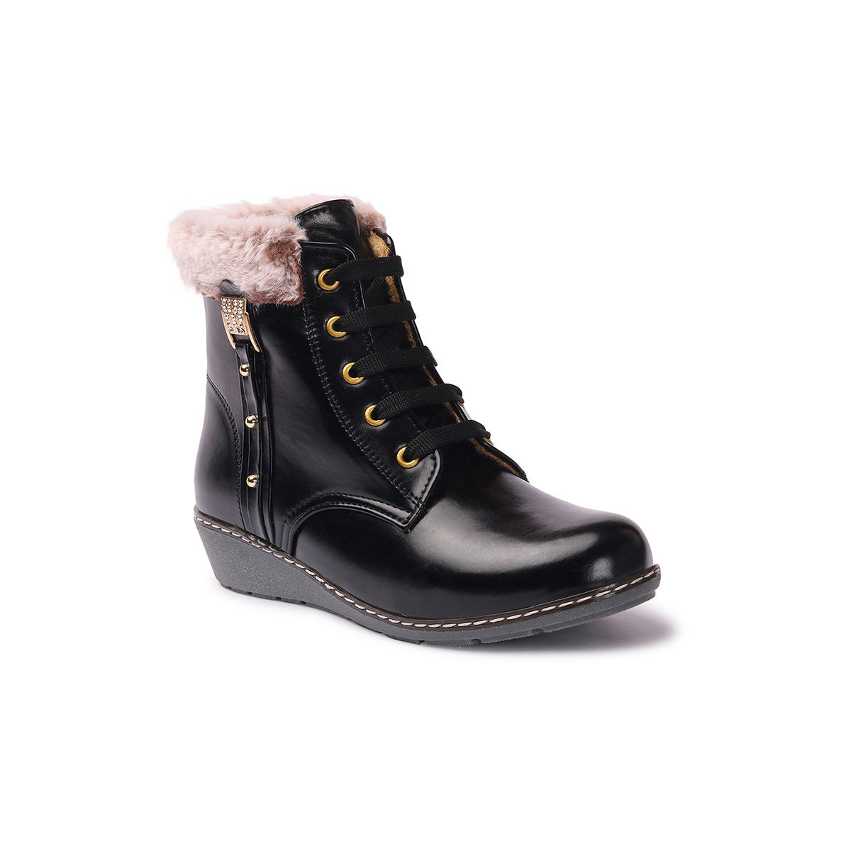 Black casual hotsell boots ladies