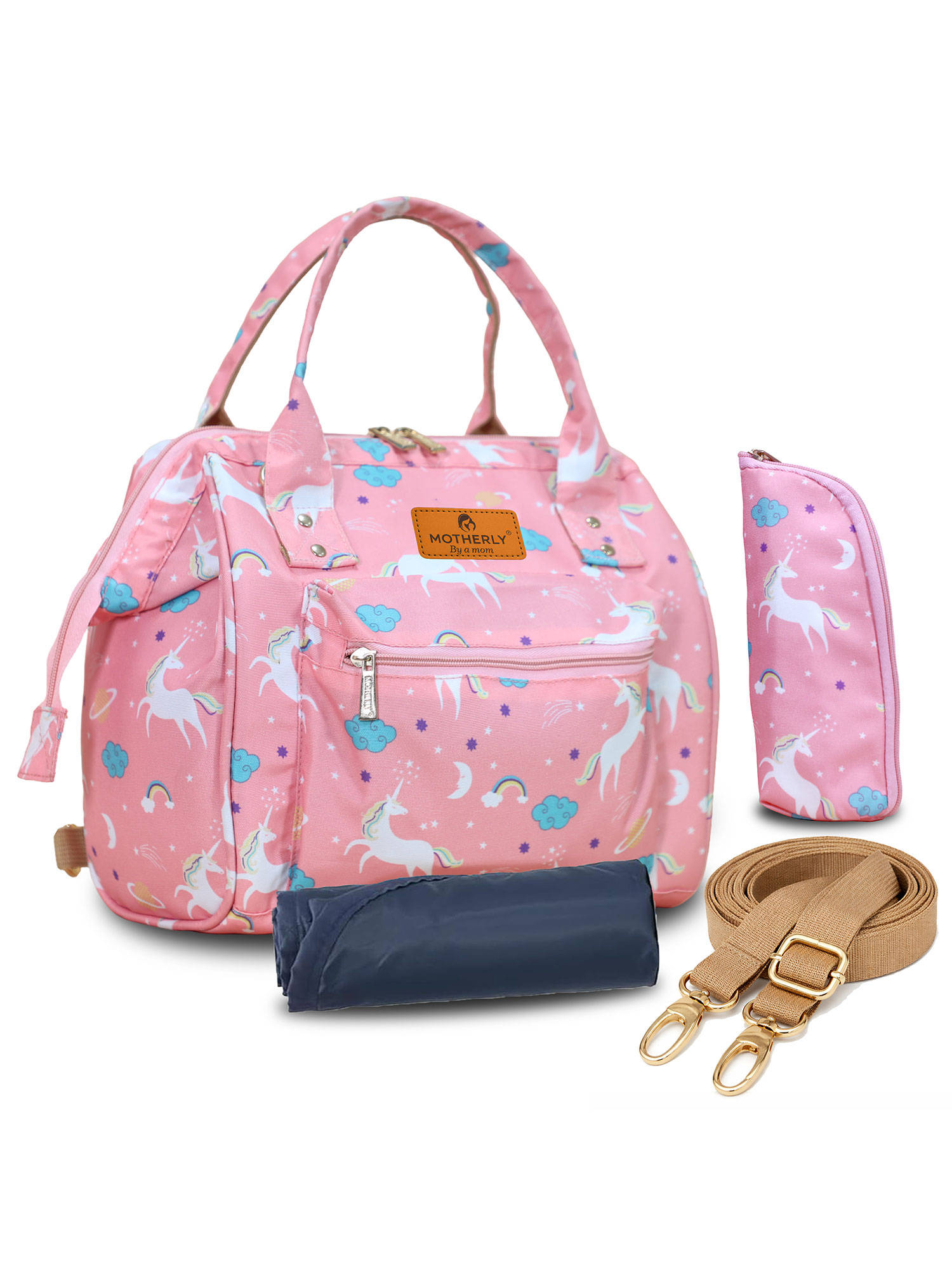 Motherly NANO Diaper Bag for Mothers for Travel Combo Set with Accessories