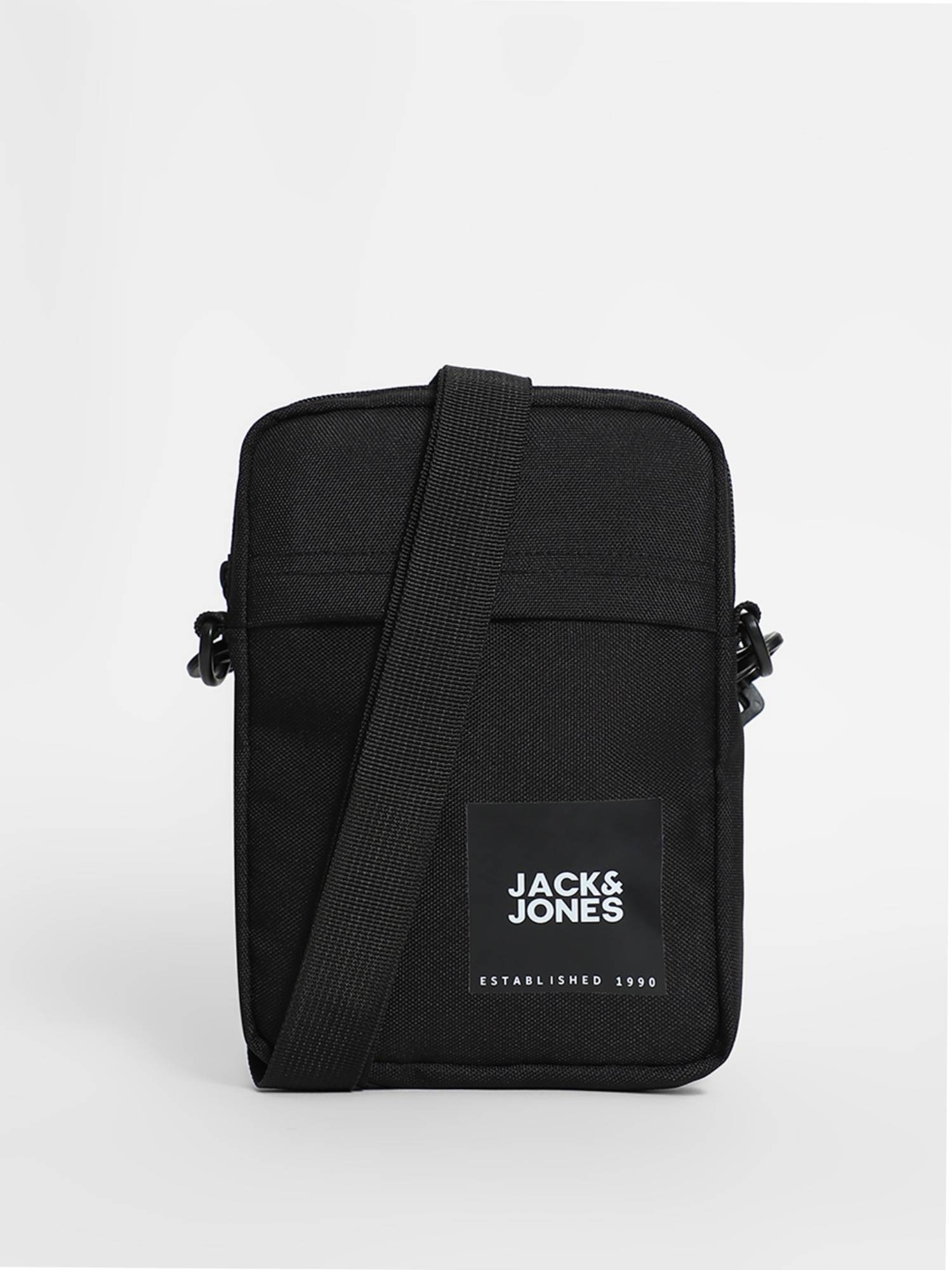 Jack & Jones Men Black Sling Bag
