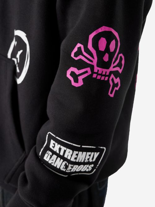 The Souled Store Official Joker Wanted! Men Oversized Hoodies