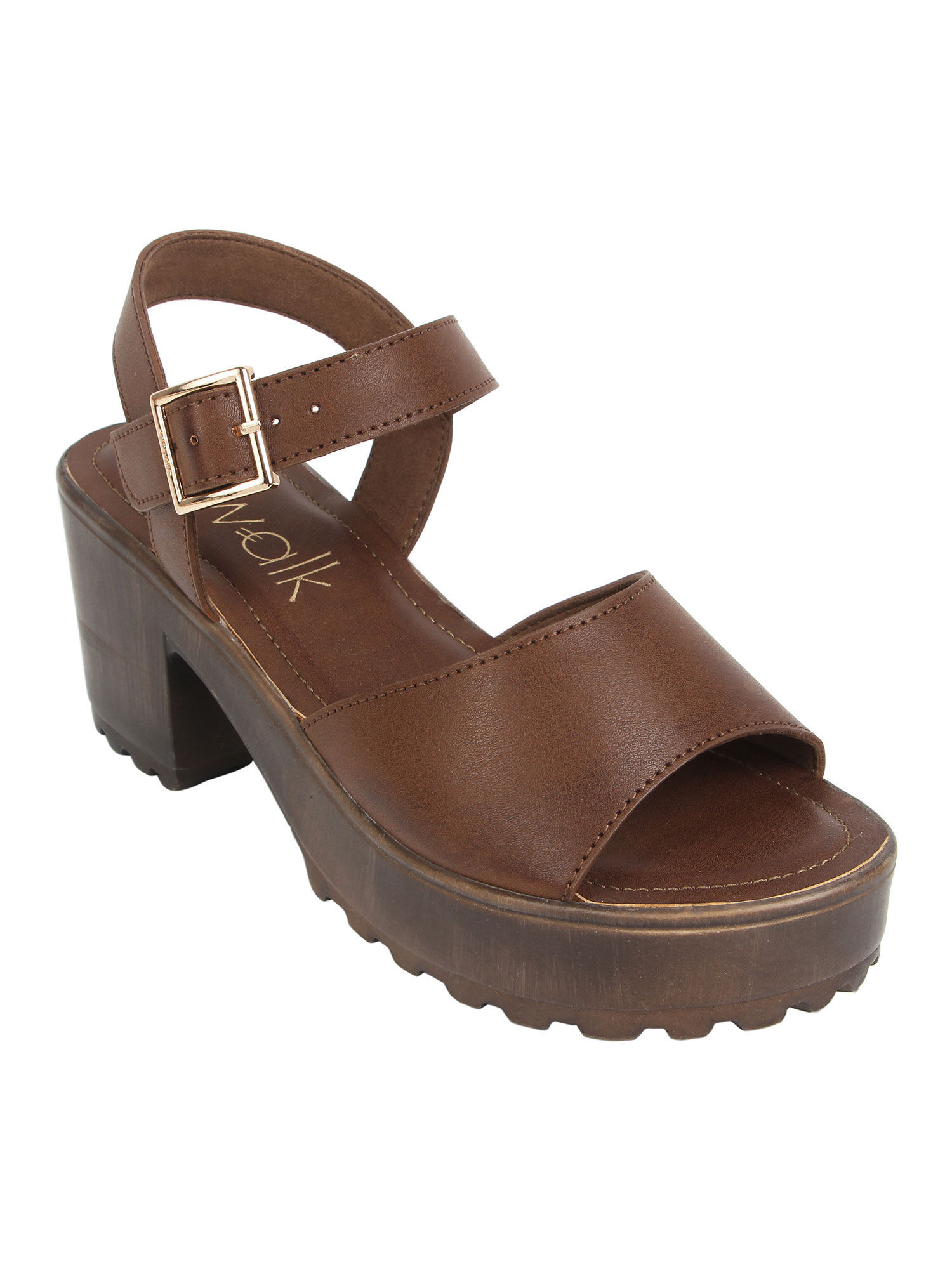 Catwalk Tan Leather Sandals for Women's : Amazon.in: Shoes & Handbags