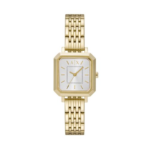 ARMANI EXCHANGE Women Silver Dial Square Stainless Steel Watch AX5725