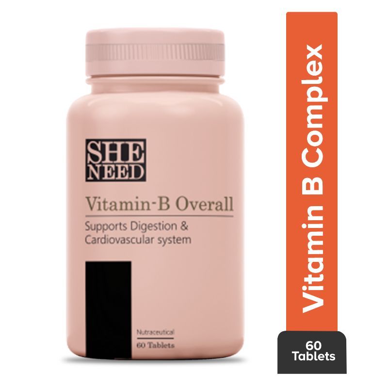 Sheneed Vitamin-b Complex With B1,B2,B3,B5,B6,B7,B9,b12 & Vit C For ...