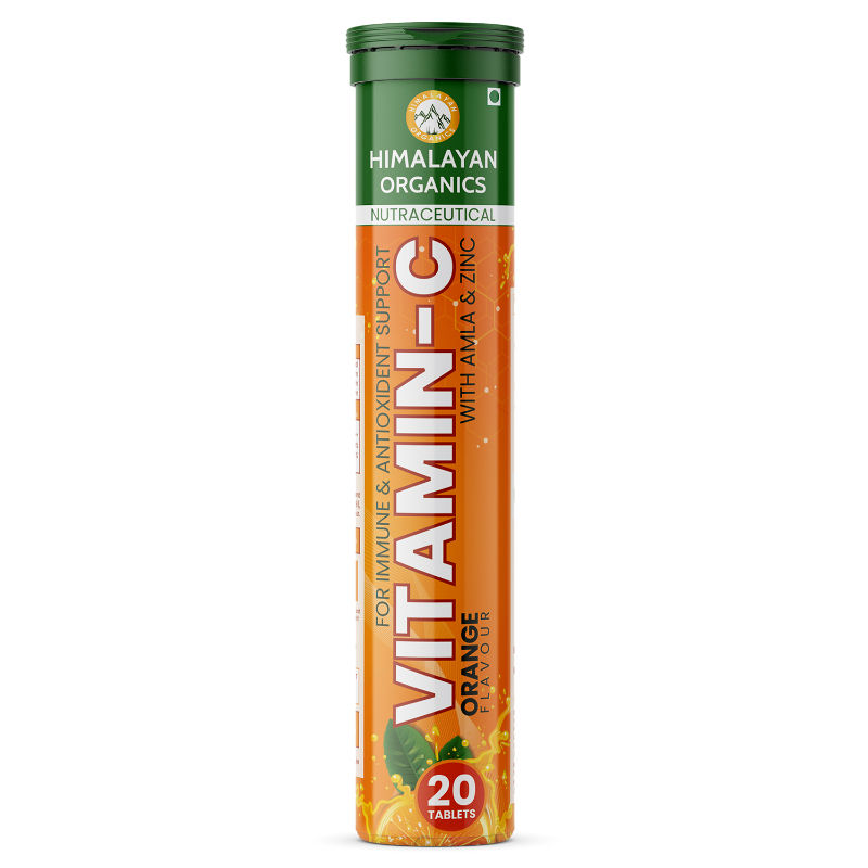 Himalayan Organics Vitamin C, Immunity Booster, Anti-oxidant Supplement - Orange Flavor
