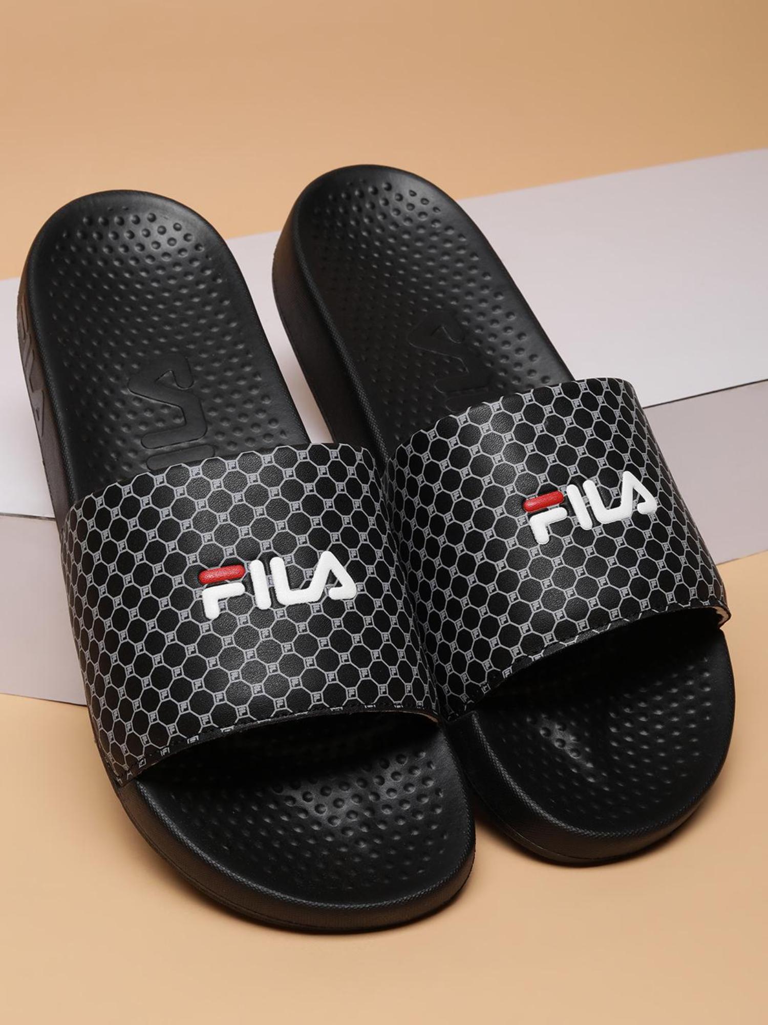 FILA Men Black Sliders