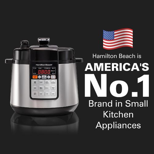 Hamilton Beach Electric Pressure Cooker, 10 in 1, Stainless Steel,  Slow Cook