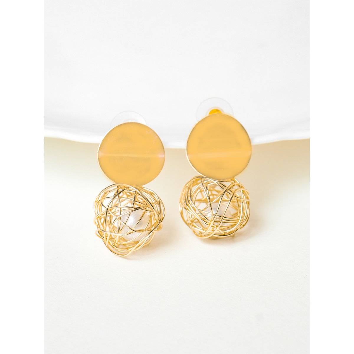 VIRAASI Gold Plated Drop Earrings