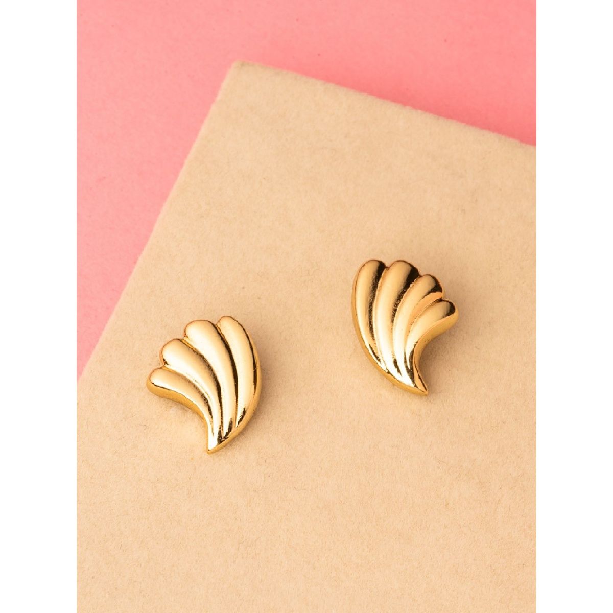 14k Yellow gold Tiny Heart Stud Earrings with Black Enamel – Irelia Fine  Jewelry