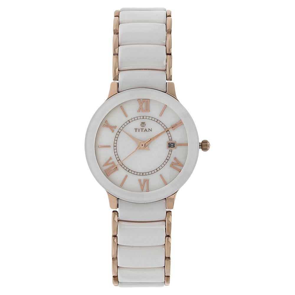 Buy Titan NL95016WD02 Rose Gold Dial Analog Watch For Women Online