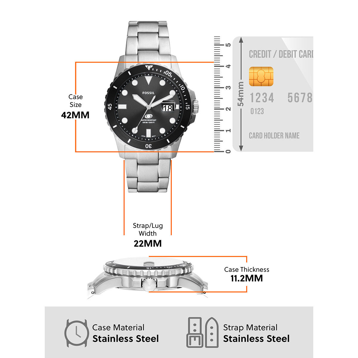 Buy Fossil Silver Watch FS6032 (Medium) Online