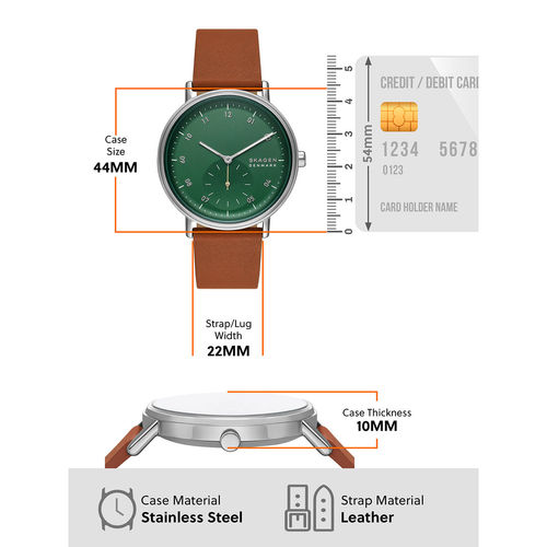 Buy Skagen Kuppel Brown Watch SKW6905 Online (Medium)