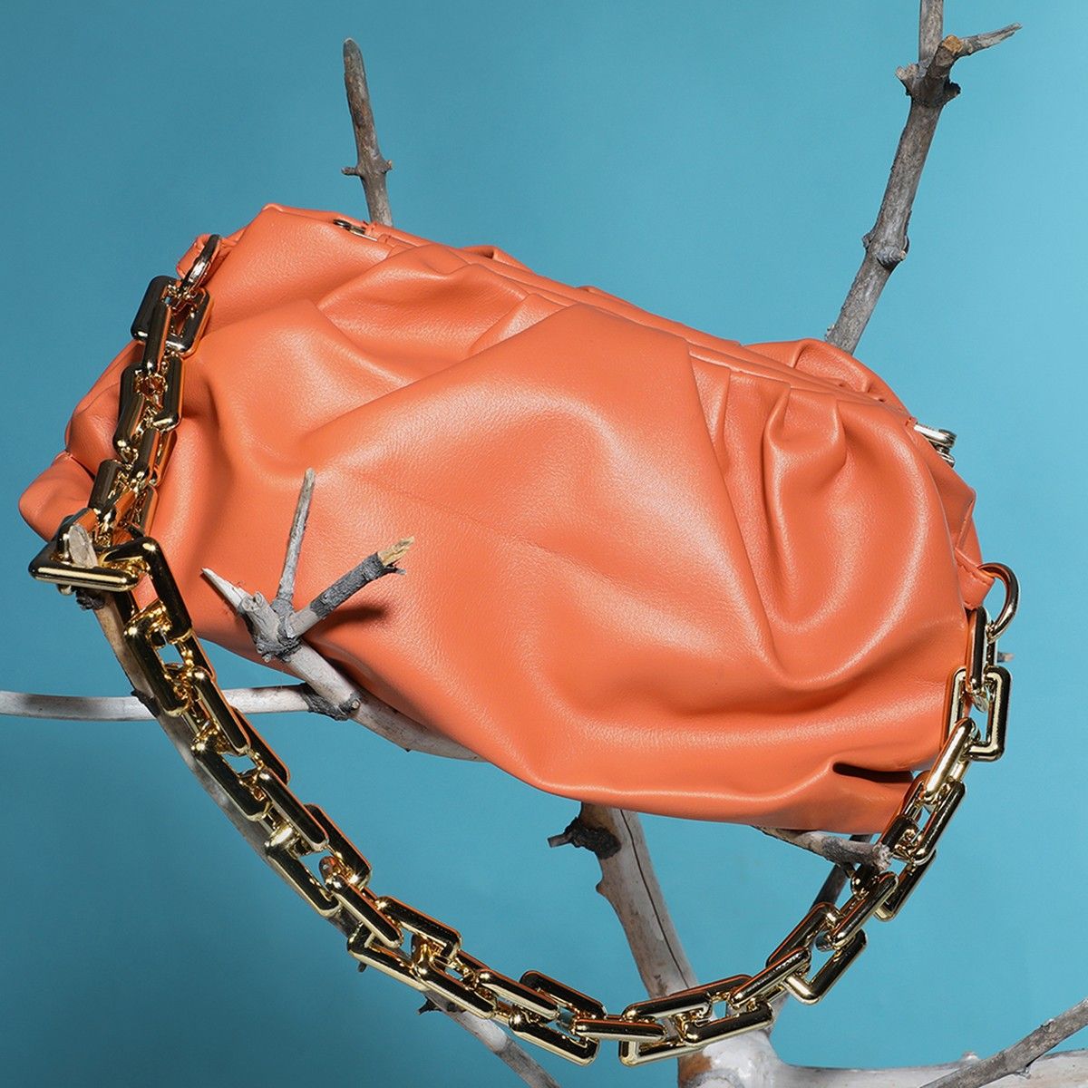 Haute Sauce Women Orange Solid Shoulder Bag Buy Haute Sauce Women