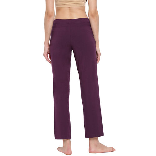 Enamor Essentials E014 Women's Cotton Lounge Pants - Pink (L) - E014