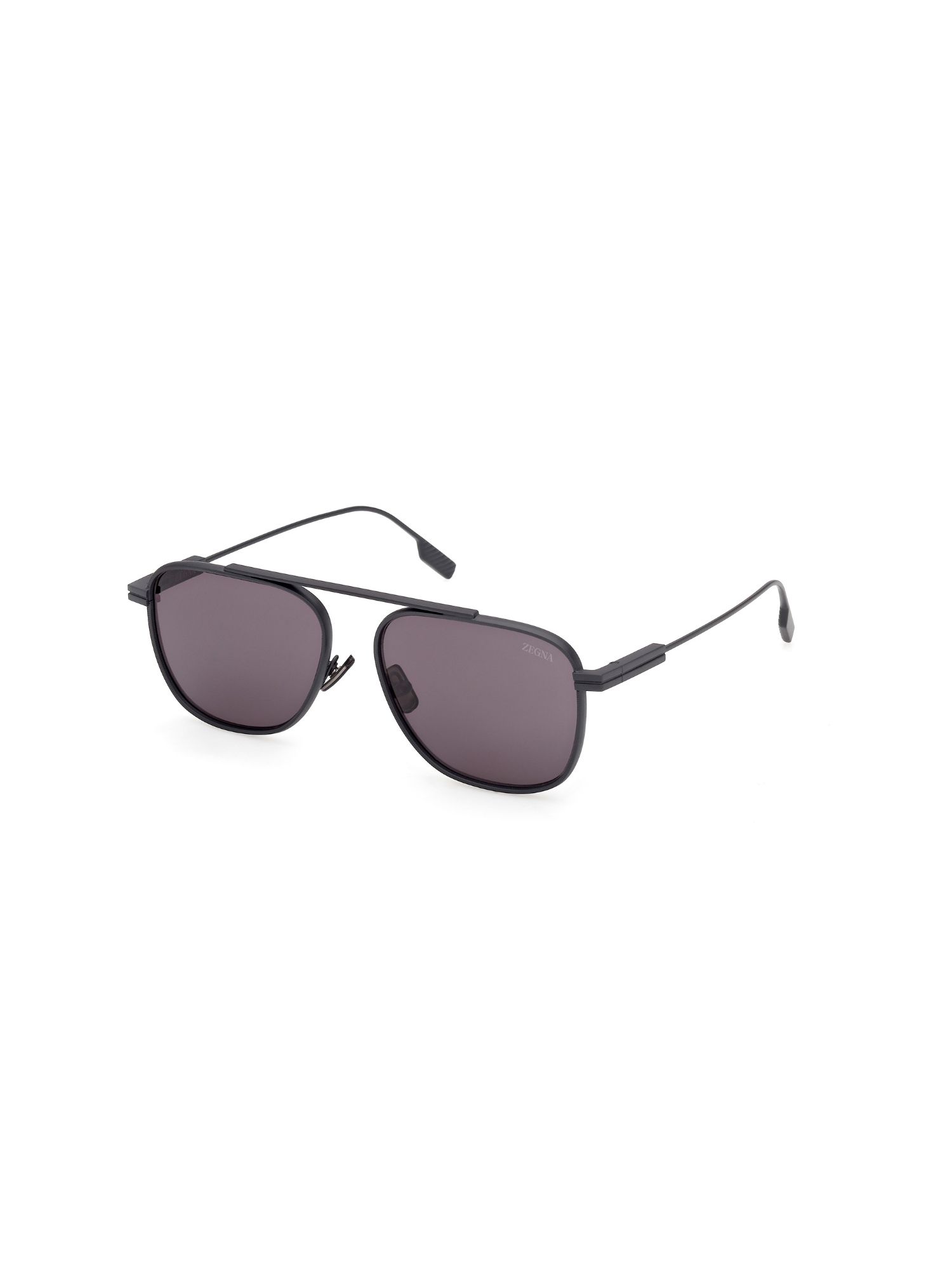 Buy Ermenegildo Zegna Men Metal Purple Lens Rectangle Full Rim