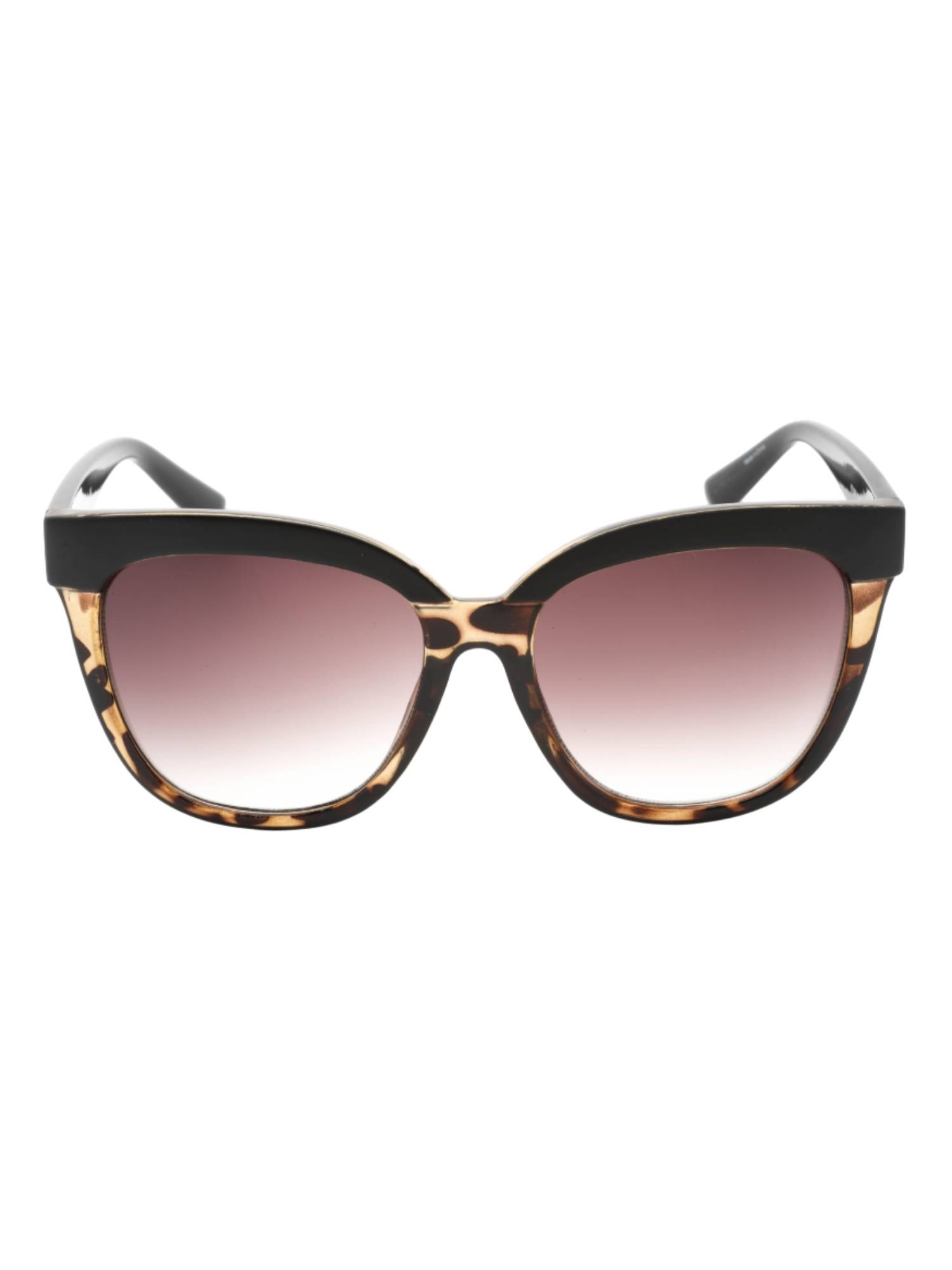 Kenneth Cole Women Acetate Brown Frame Brown Lens Butterfly Full Rim Sunglass-Kc1320 57 52F (57)