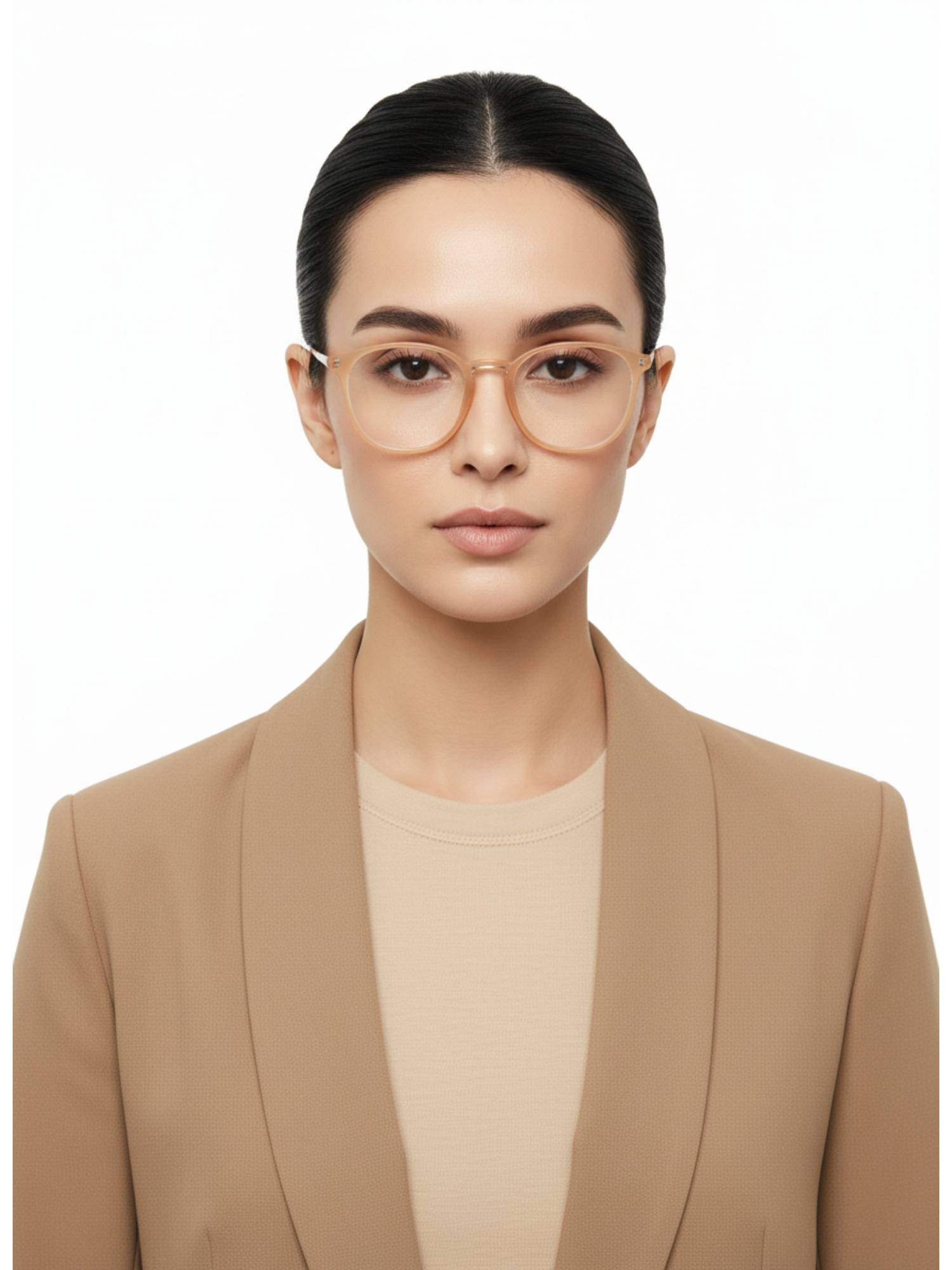 HASHTAG EYEWEAR Unisex Idefend Clear Lens Round Full Rim Eyeglass-Nekcc-1160092-Orng (49)