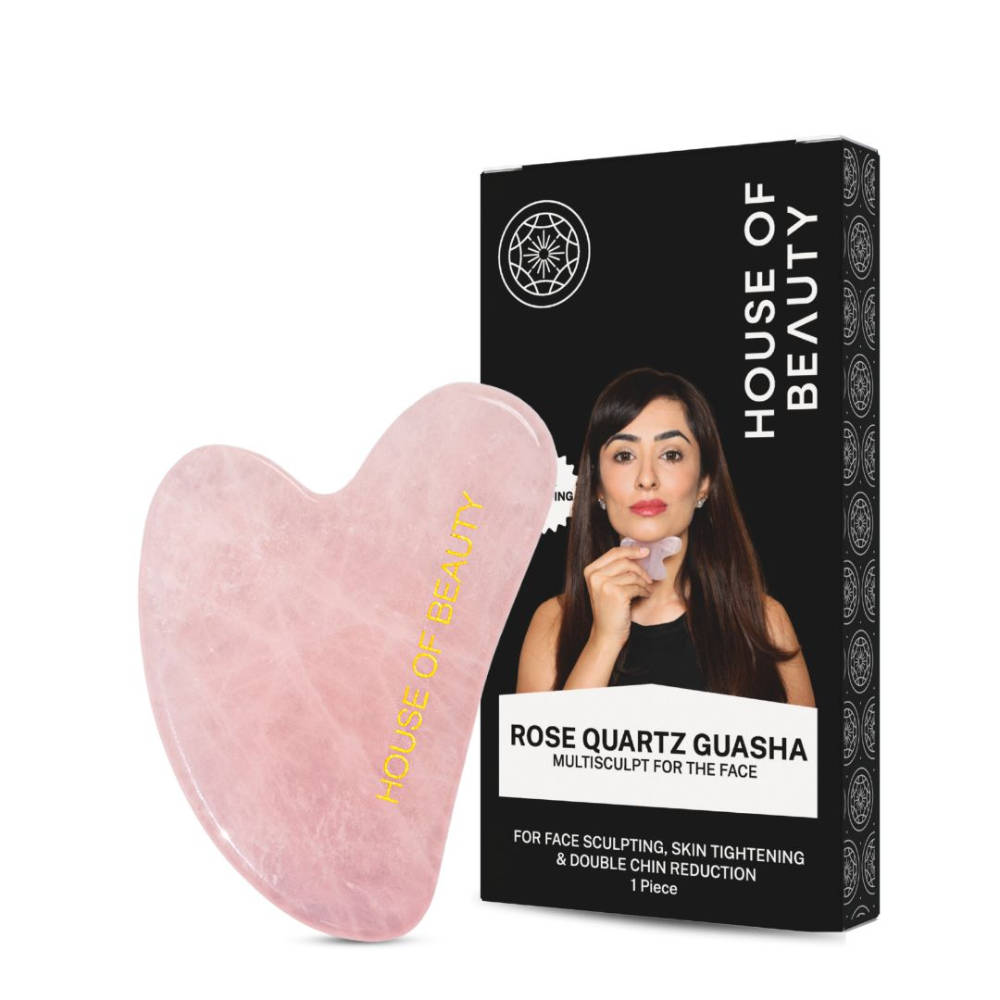 House of Beauty Rose Quartz Guasha