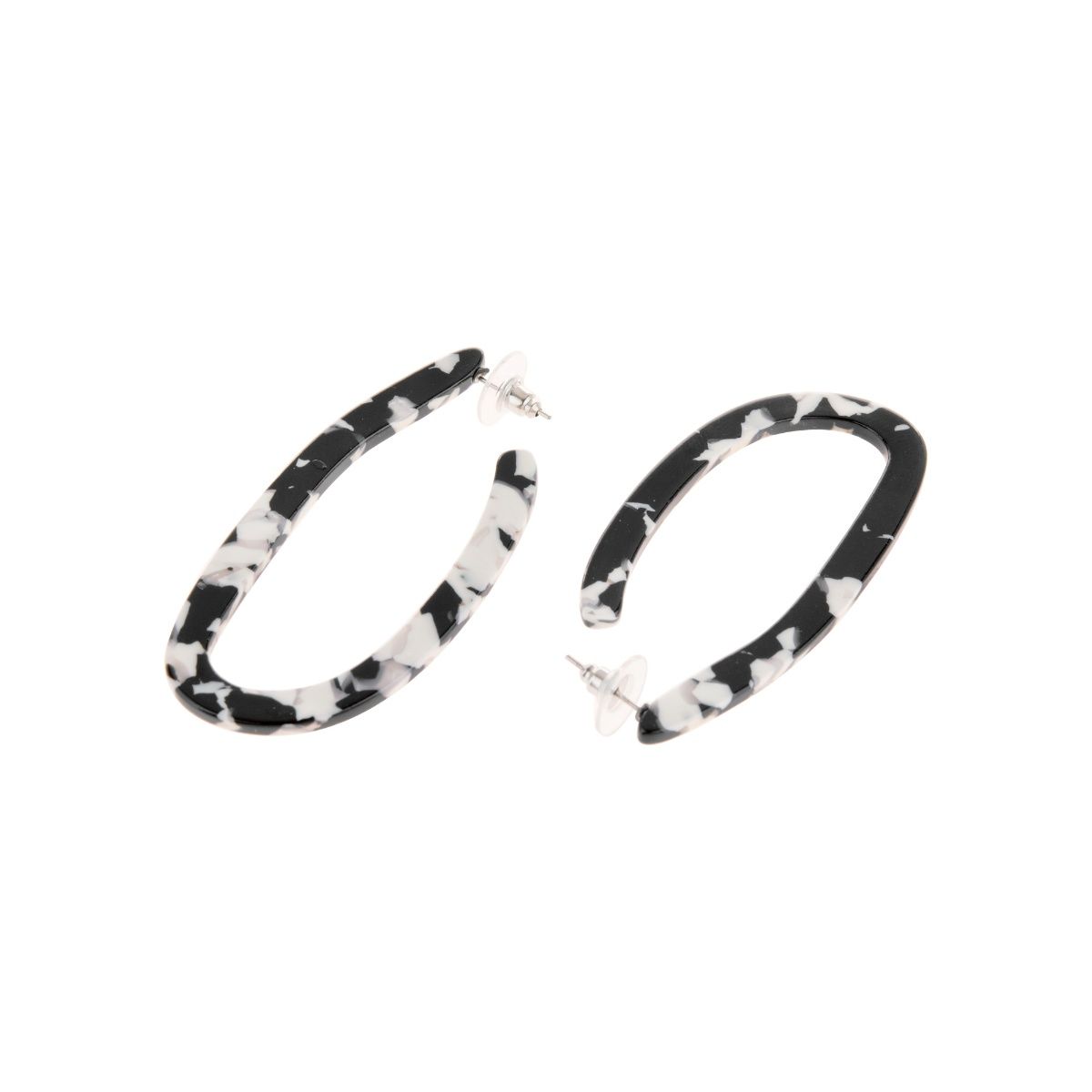 shop by Toniq Black And White Dailywear Gold Plated Yingyang Hanging AD  Stone Studded Hoop Earrings for Women