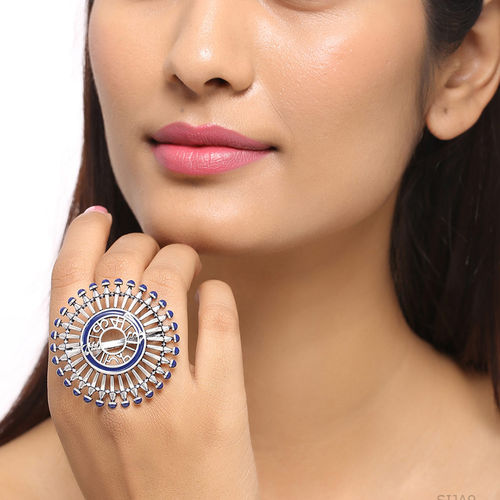 Buy Voylla Moksha Inscribed Brass Ring Online