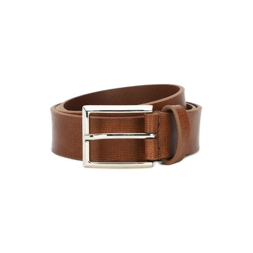 Buy Louis Philippe Men Genuine Leather Belt with Buckle Closure at