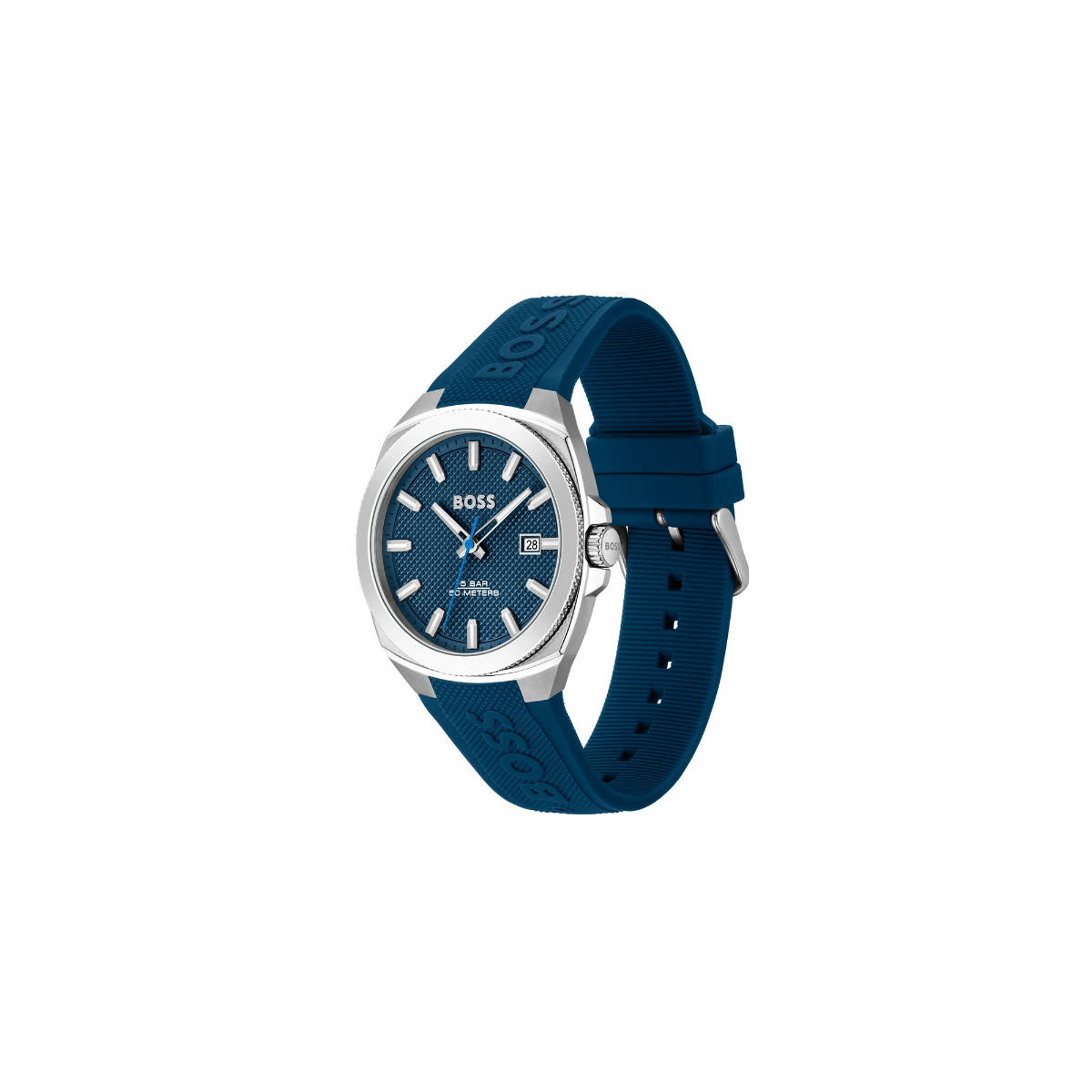 Buy Boss Walker Qtz Basic Calendar Blue Round Dial Mens Watch