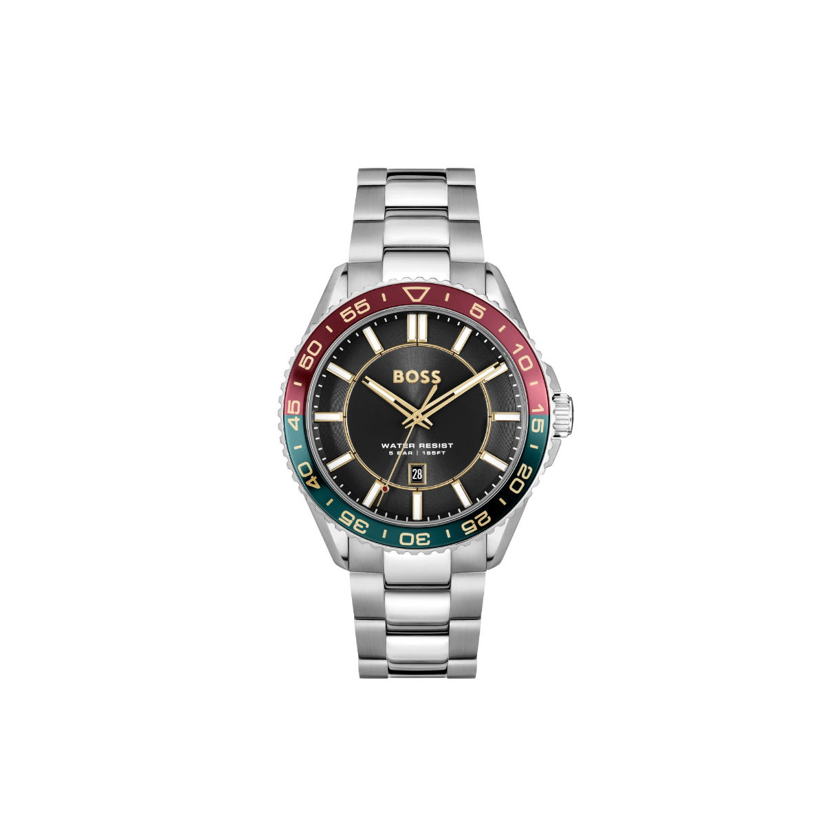 Buy Boss Runner 3H Qtz Basic Calendar Black Round Dial Mens Watch