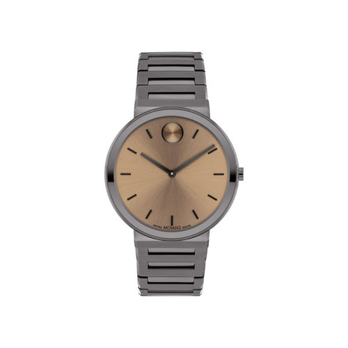 Movado Bold Swiss Qtz Gold Round Dial Mens Watch (3601202) (M)