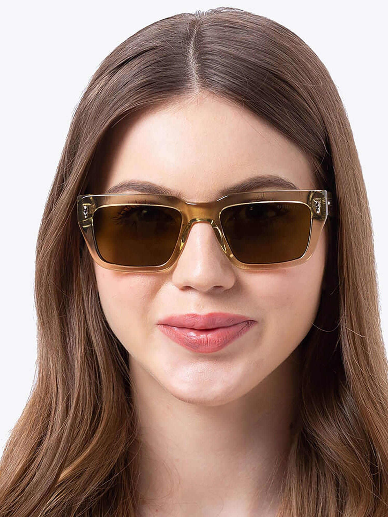 Buy Shisen Fox Habiki Olive Frame Green Lens Sunglasses (53) Online