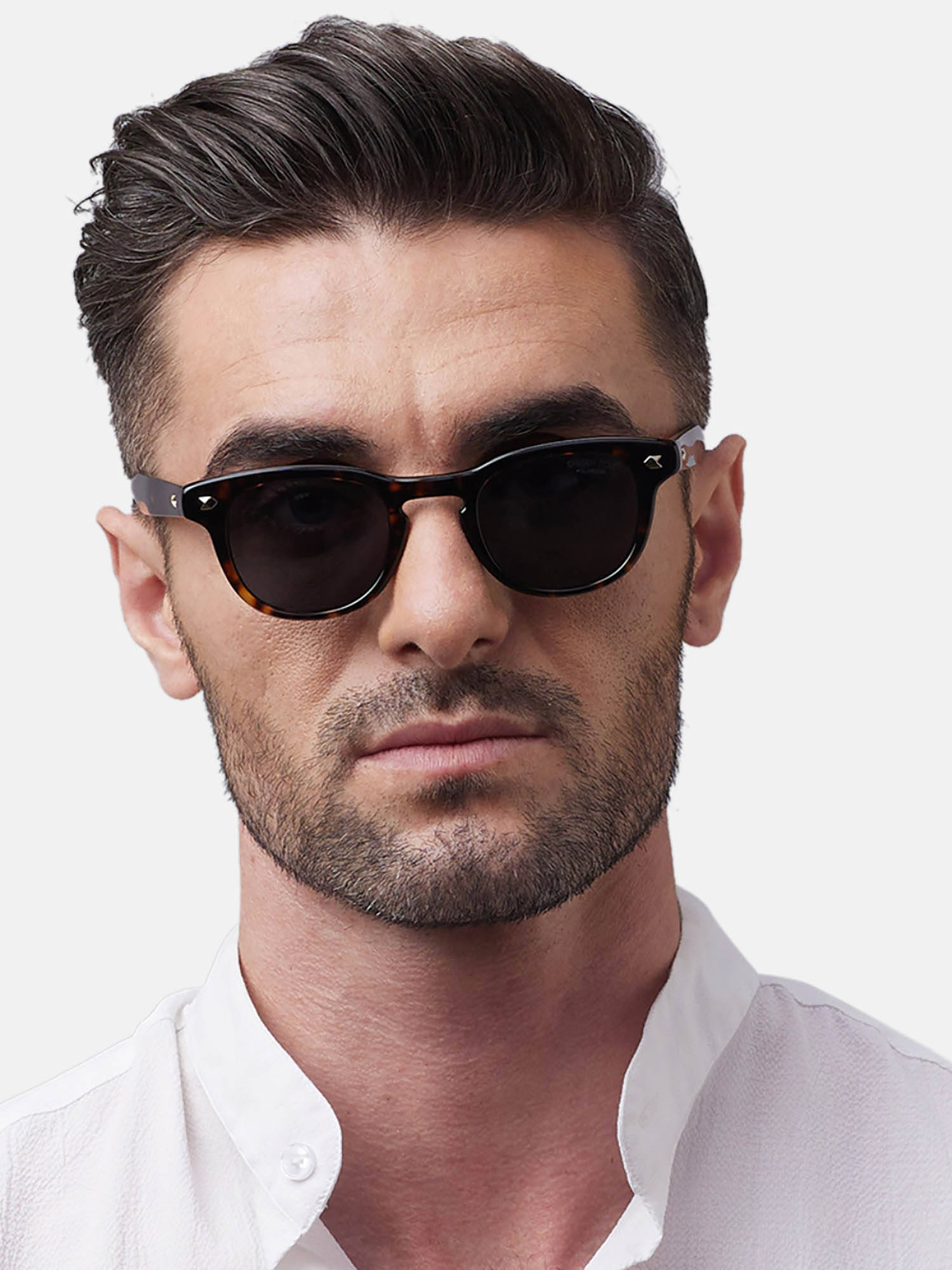 Shisen Fox Umi Mocha & Polarized Frame Grey Lens Sunglasses (46)