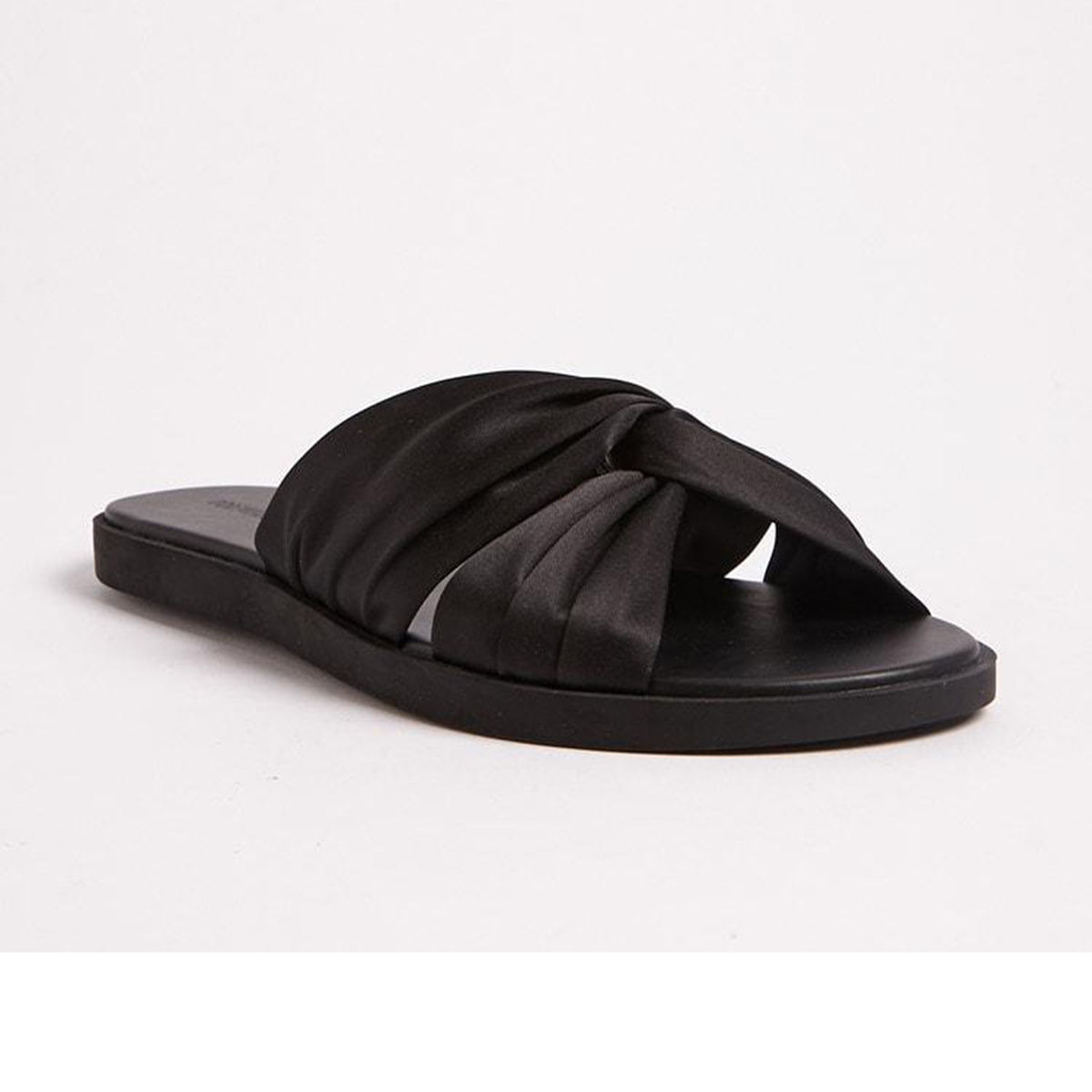 Forever 21 Twist Slide Black Flats Buy Forever 21 Twist Slide Black