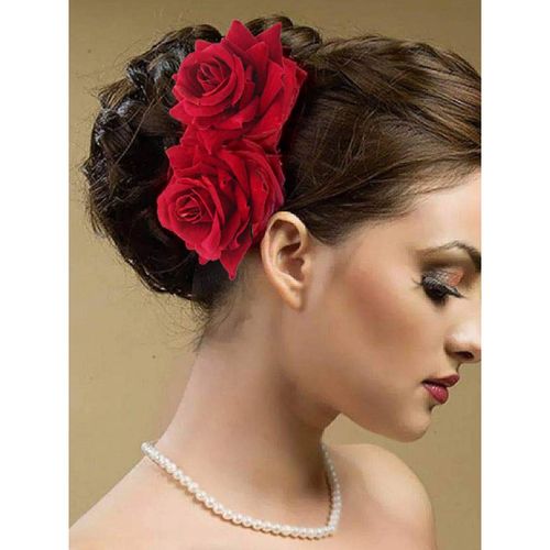 OOMPH Jewellery Red Roses Single Piece Wedding Party Hair Comb Pin: Buy  OOMPH Jewellery Red Roses Single Piece Wedding Party Hair Comb Pin Online  at Best Price in India | Nykaa