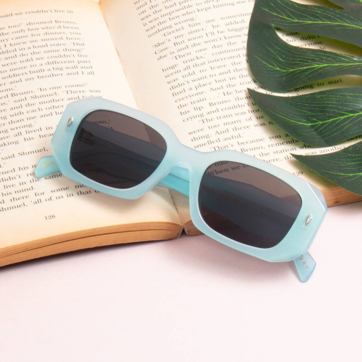 TED SMITH Unisex Black Premium Italian Acetate Sunglasses With Polarized Lenses.