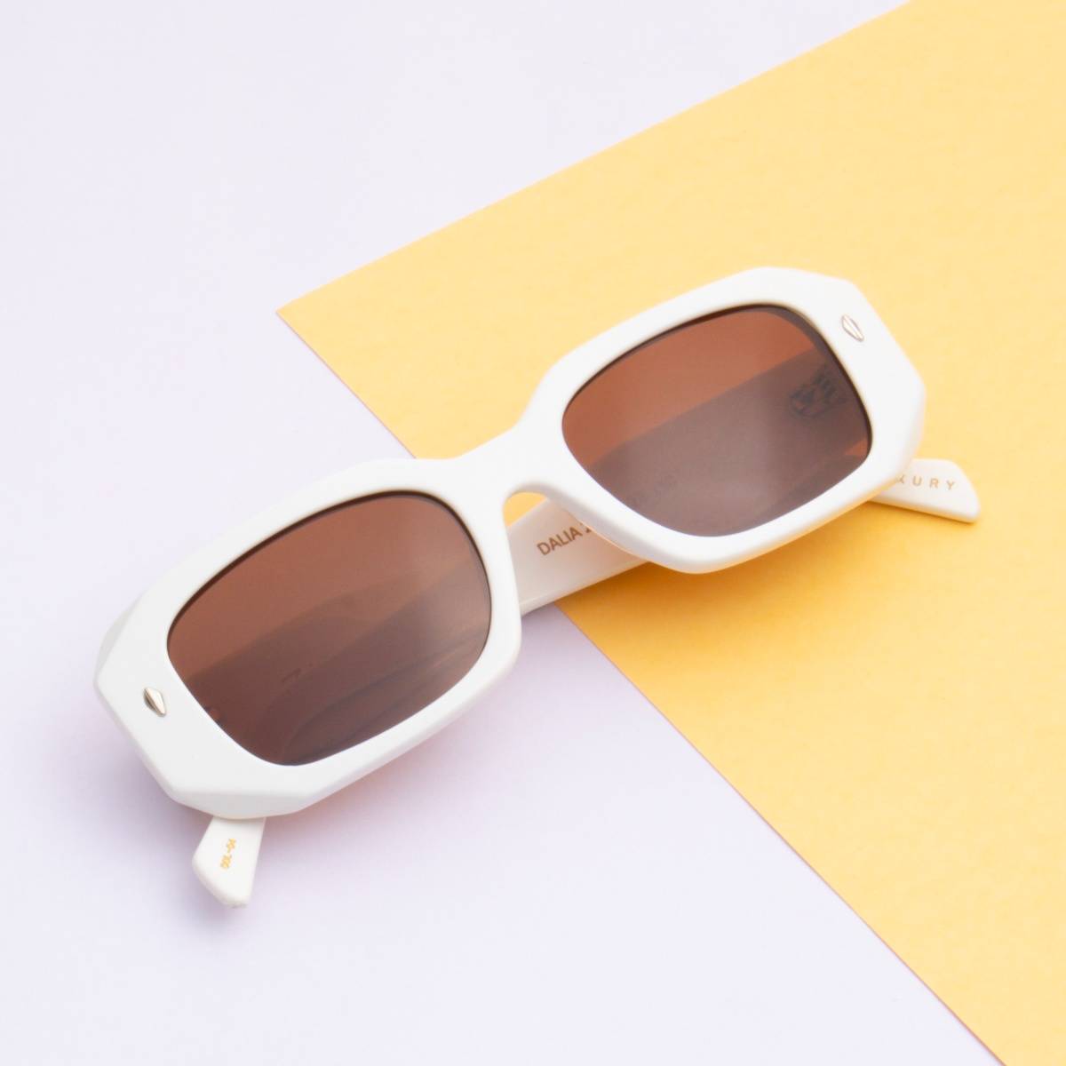 TED SMITH Unisex Brown Premium Italian Acetate Sunglasses With Polarized Lenses.