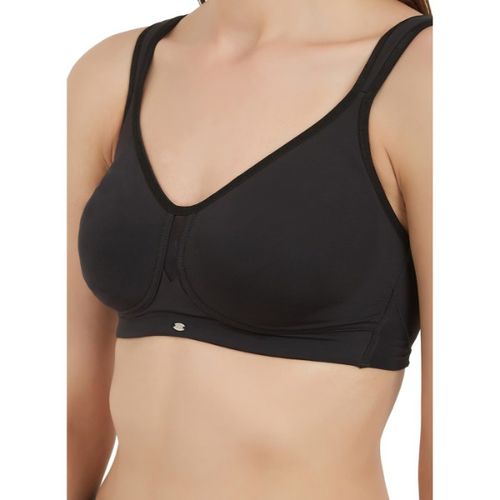 Buy Soie Non Padded Cotton Minimizer Bra - Black Online at Low Prices in  India 