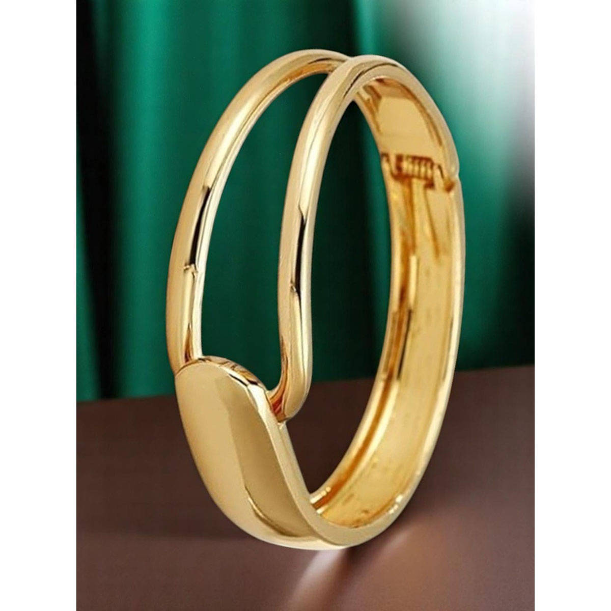 OOMPH Gold Tone Party Wear Kada