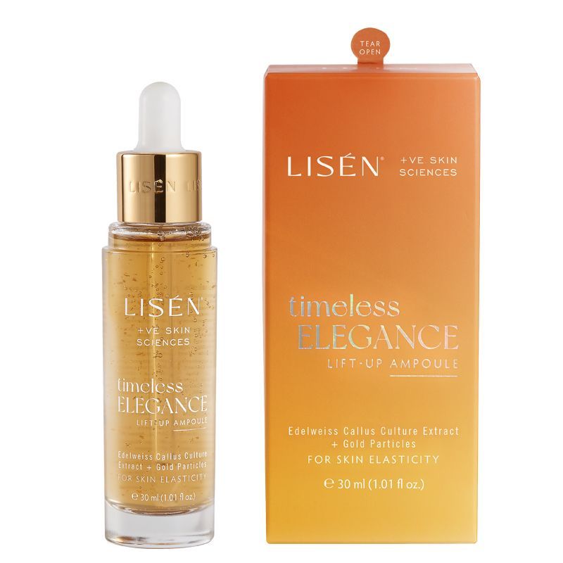 LISEN Anti Ageing Face Serum with Peptides, Ceramides & Gold Particles