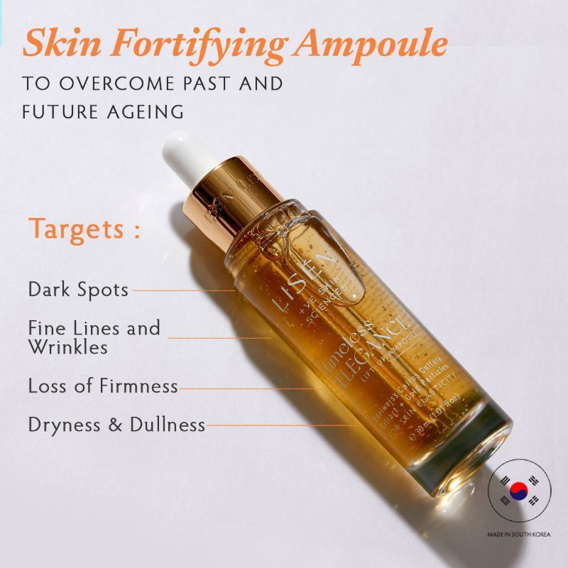 LISEN Timeless Elegance Ampoule/ Face Serum With Gold Particles For