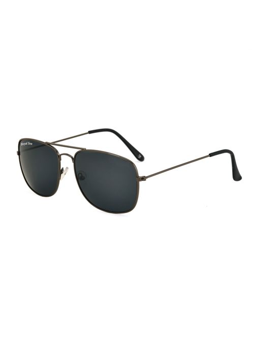 ROYAL SON Men Square Sunglasses Black Lens -RS0039AV