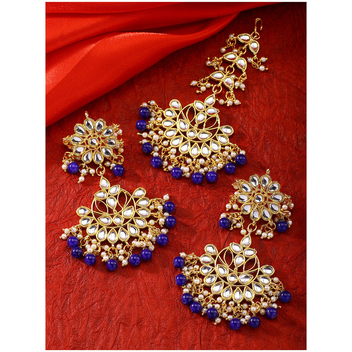 Indian jewellery hot sale tikka set