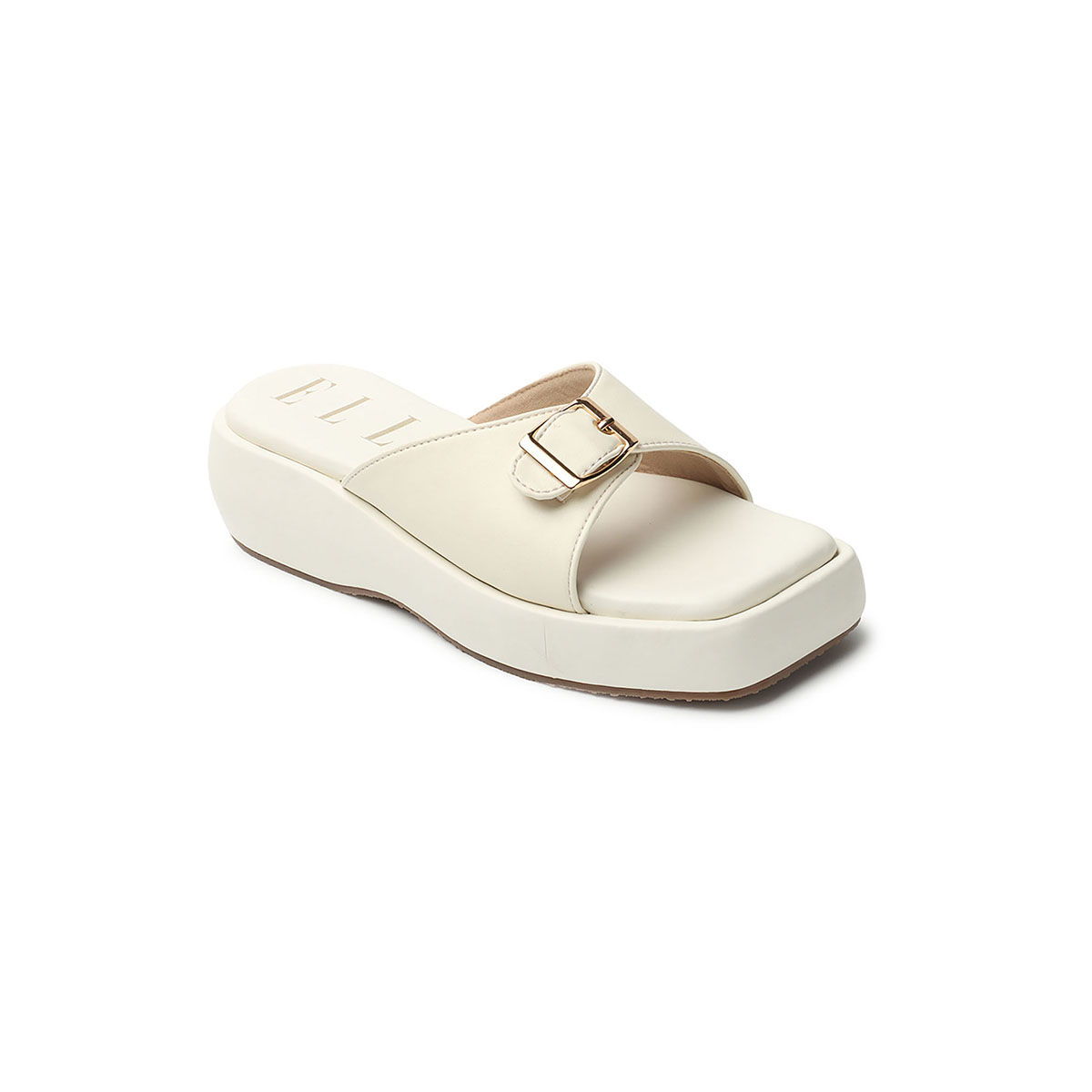 White buckle online sliders