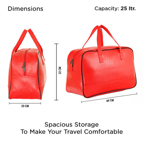 Buy Nautica Red Unisex Durable Comfortable Duffle Bag Online