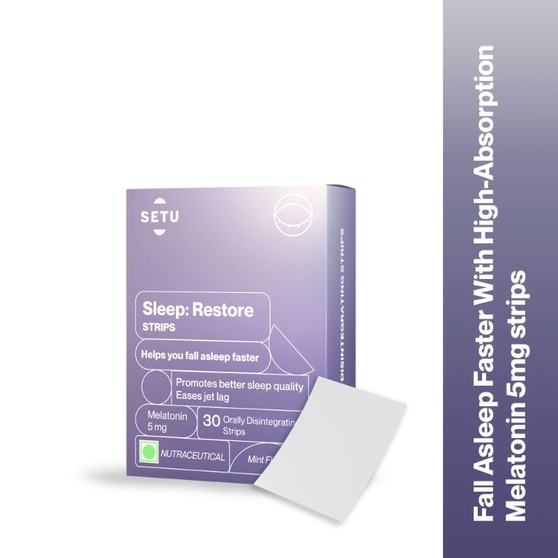 Setu Melatonin 5mg, Promotes Relaxation & Sleep, Non Habit Forming