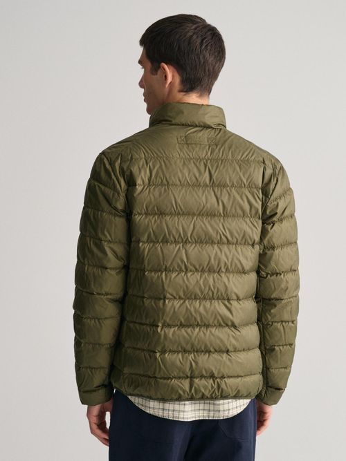 GANT Men Green Solid High Neck Full Sleeves Puffer Jacket