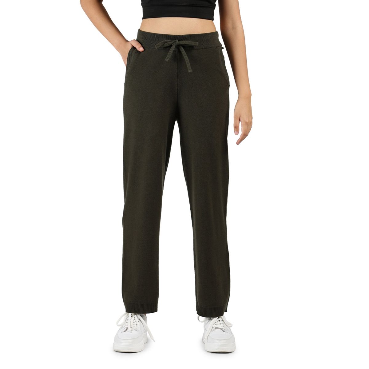 Buy Bliss Club Women Ivory Move All Day Pants Tall with Adjustable  Drawstring Online